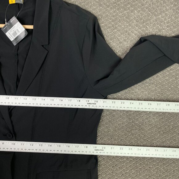 Eddie Bauer Travex Departure Blazer Women's 18 Black Travel Plus Size Stretch - Picture 7 of 16
